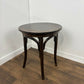 Vintage Small Circular Oak Bentwood Side Table