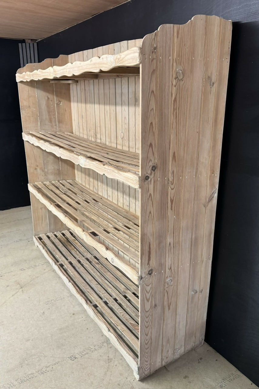 French 19th Century Pine Bakers Rack