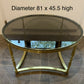 Parisian High Quality French Brass Coffee Table