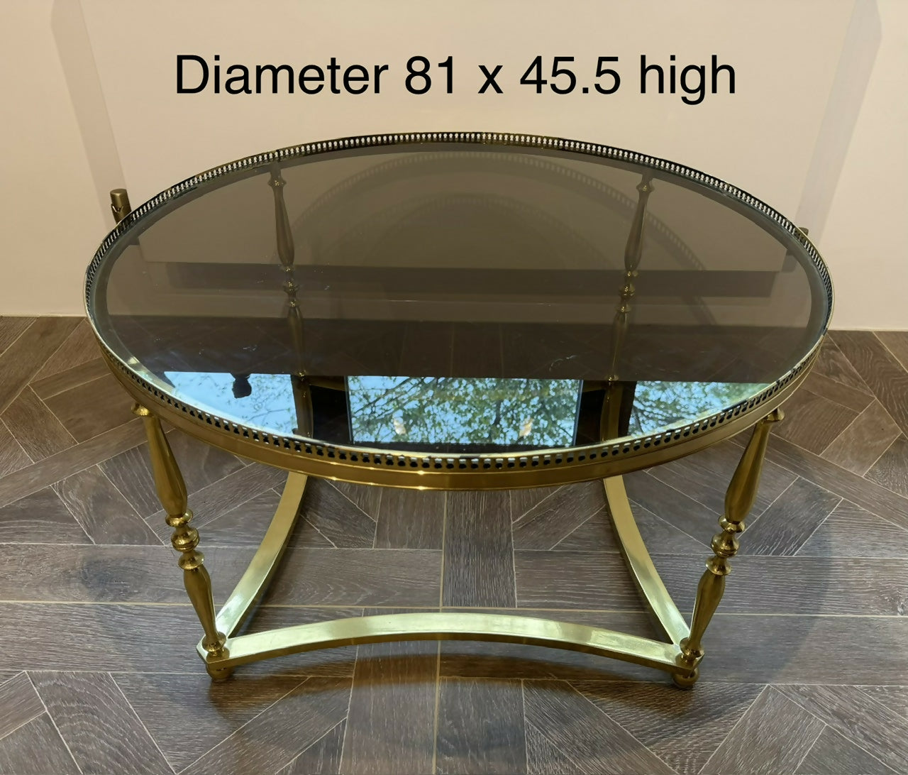 Parisian High Quality French Brass Coffee Table