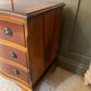 Pair Vintage Bedside Chests Antique Style 3 Drawer Vgc