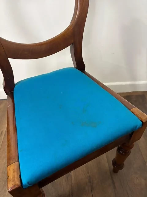 Victorian Pair of Mahogany Balloon Back Chairs