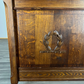 Bed Antique French Style Double Bed Wood Frame Carved Headboard LOT 3239