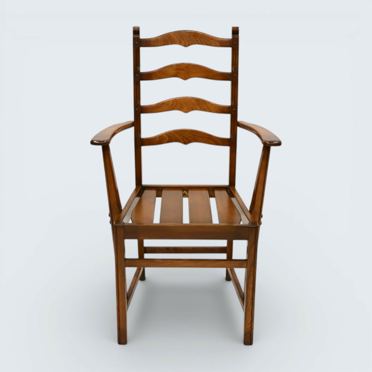 6 Ercol Dining Chairs 1970s Ladderback Inc 2 Carvers Golden Dawn FREE Delivery*