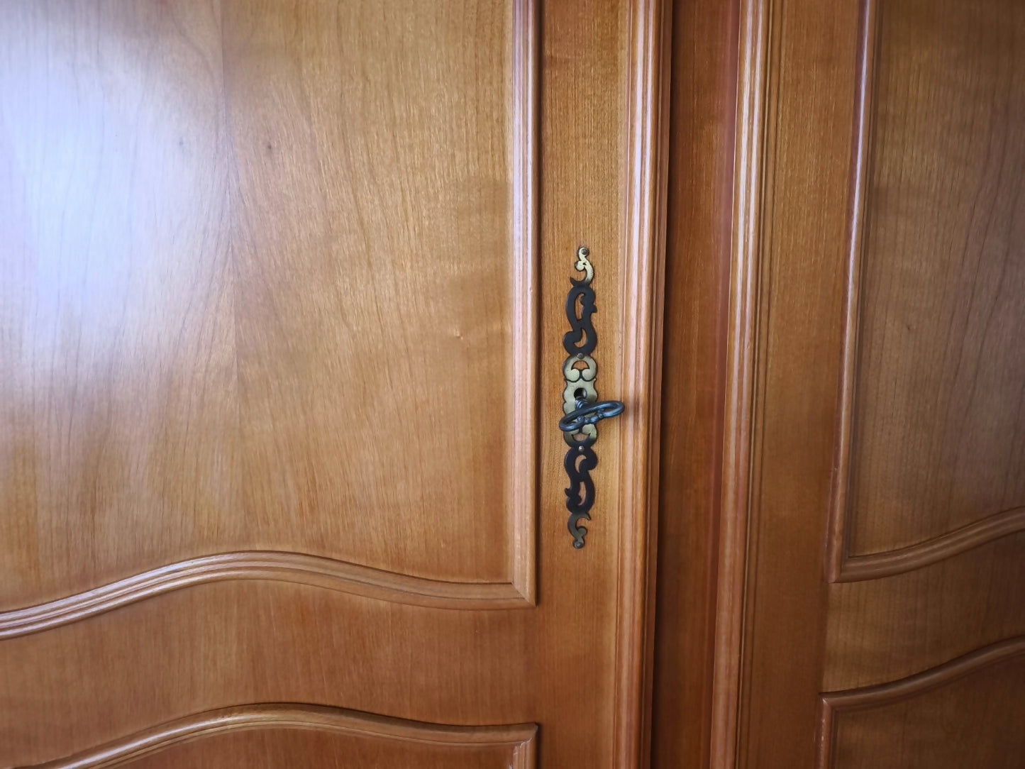 Wardrobe Vintage French Louis XVI Style Five Door Carved Armoire LOT 6009