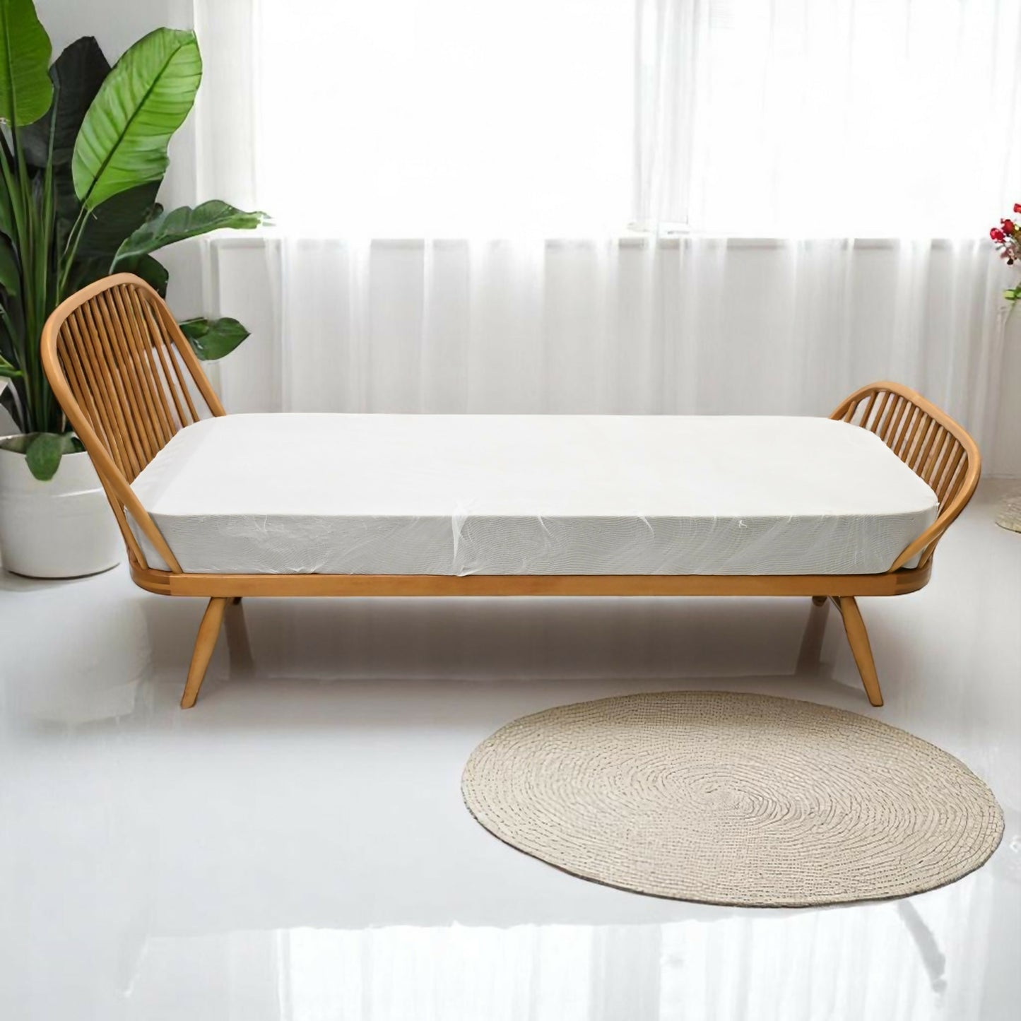 Ercol Windsor Single Bed & Mattress Light Finish Model 358 FREE UK Delivery*