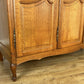 Wardrobe Vintage French Louis XVI Style Oak Four Door Carved Armoire LOT 6401