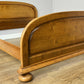 Bed Vintage French Style King Size Bed Frame Carved Headboard LOT 6395