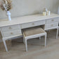 Stag Minstrel Dressing Table and Stool Professionally Refinished in Warm Neutral Cashmere