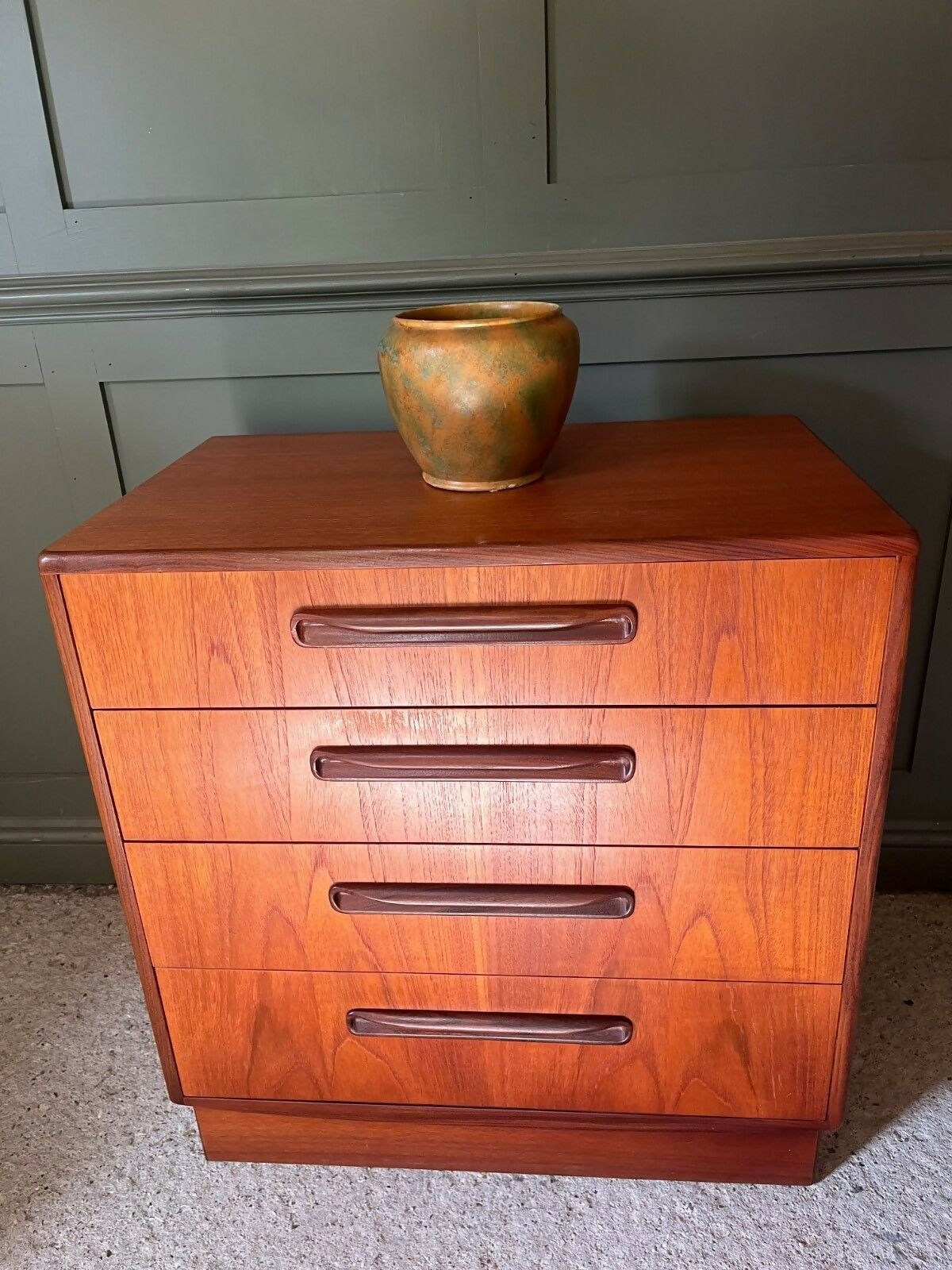 Vintage G Plan Teak Chest Of Drawers Fresco Range 4 Drawer Chest