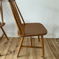 Vintage Set of 4 Mid Century Ercol Style Dining Chairs Stick Back Beech Chairs