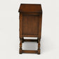 Old Charm Pedestal Cabinet/Cupboard Linenfold Doors Tudor Brown FREE UK DELIVERY. SBR10810/0708E