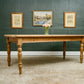 6.5 FT Pine Farmhouse Dining Table - Seats 8