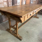 Antique French Convent Refectory Dining Table, c 1800. L219