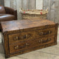 Handmade Vintage Leather Coffee Table Trunk: Vintage-Inspired Storage Chest