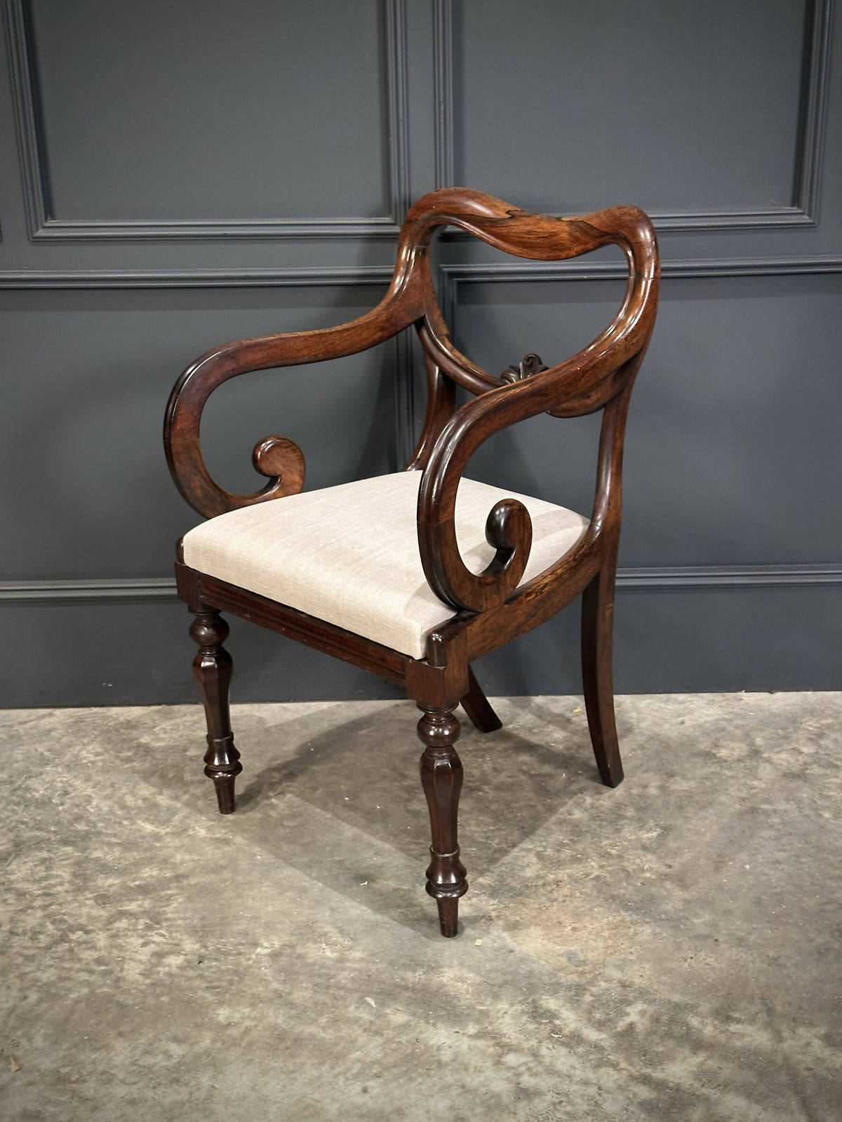 Set of Eight Rosewood Dining Chairs