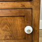 Pair of Bedside Tables Antique French Marble Top Oak Carved Cabinets LOT 6182