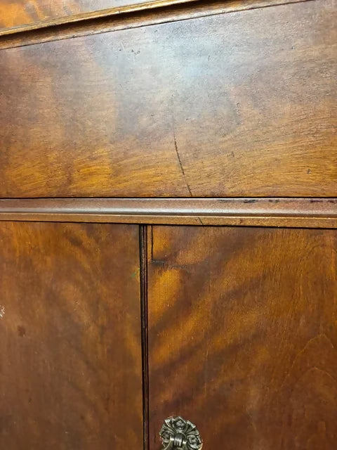 Edwardian Mahogany Bureau Bookcase – Waring & Gillow Style