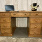 Handmade Solid Pine Desk with Cupboard • Home Office Study Table • Classic Wooden Desk