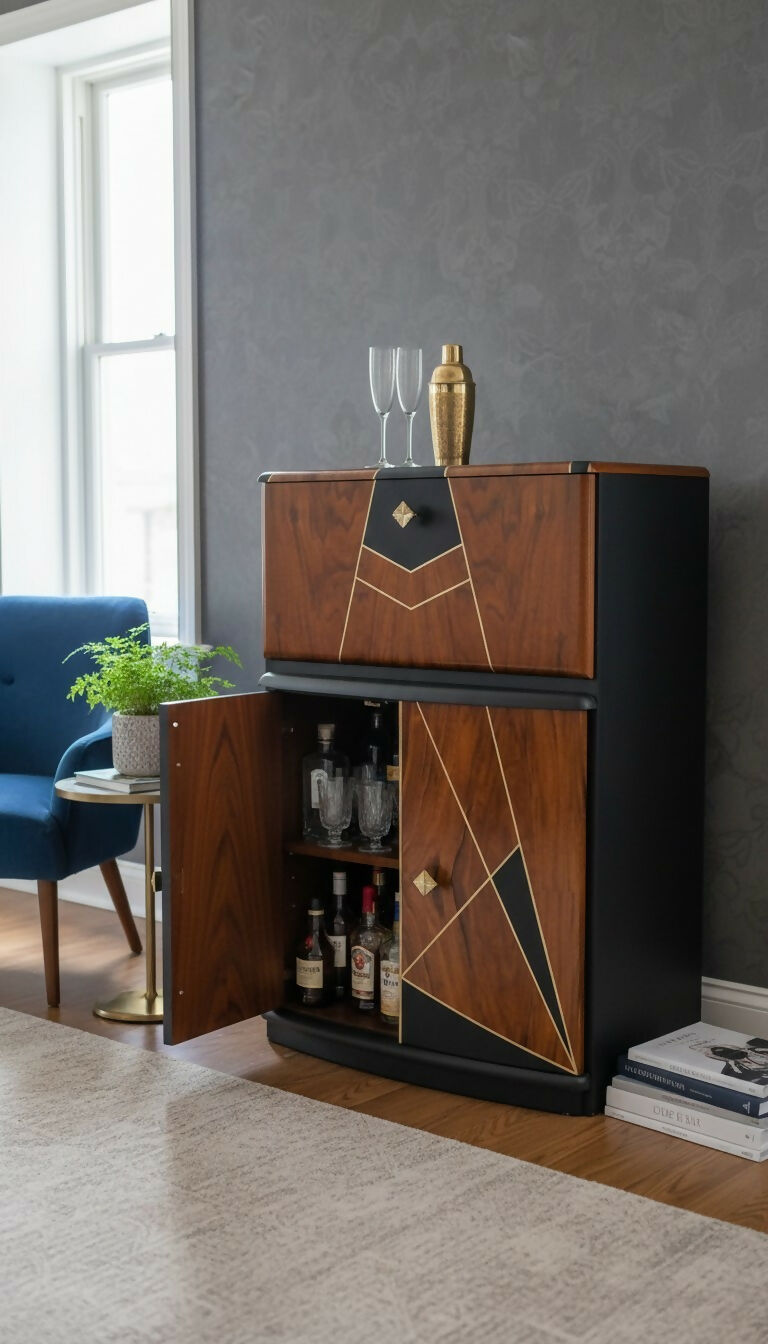 Art Deco Drinks/ Cocktail Cabinet
