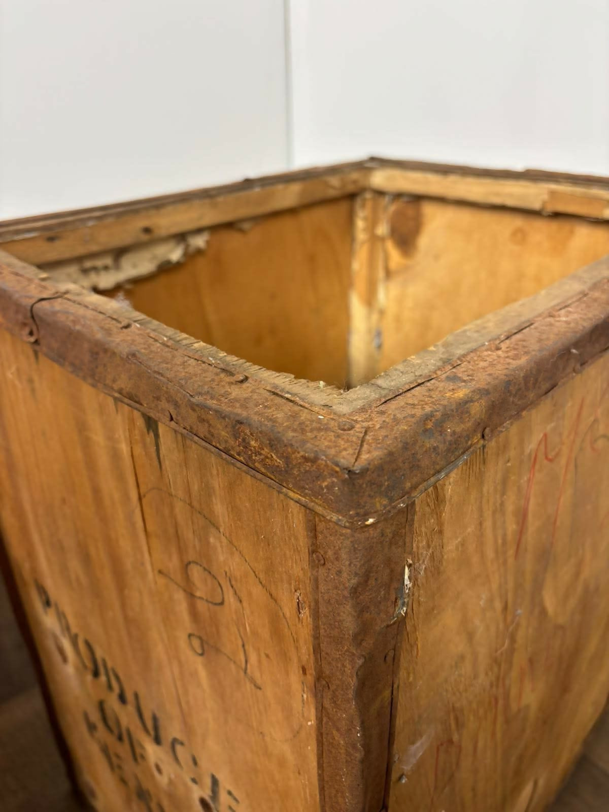 Pair of Vintage Kenyan Tea Export Crates / Wooden Boxes