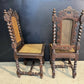 Set 6 French Carved Oak Dining Chairs
