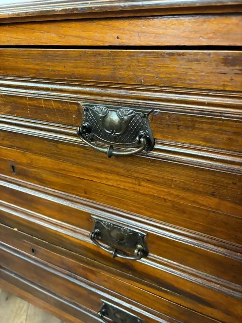 Edwardian Satinwood Chest of Three Drawers