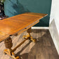 Vintage Honey Oak Draw Leaf Dining Tablec