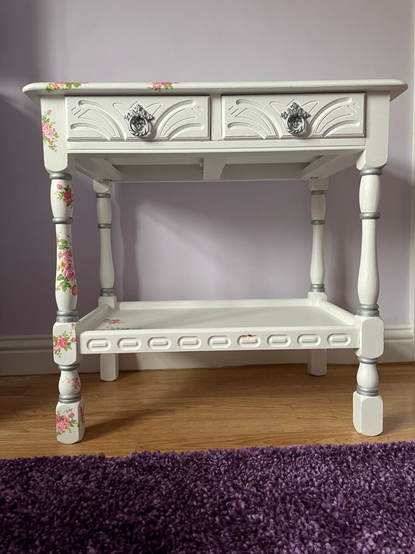 Antique side table - originally produced by 'Priory' - refurbished by Elle-Bees