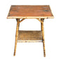 Antique two tier Bamboo side table