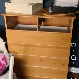 Upcycled chest of drawers
