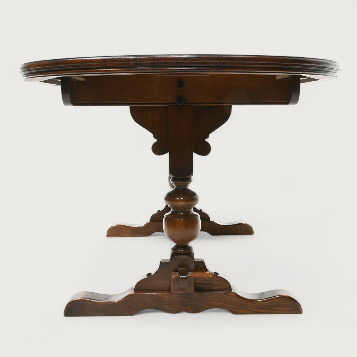 Old Charm Dining Table Tudor Brown Finish Extended Seats 6/8 FREE Delivery*. SBR10326/1404E