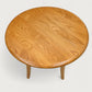 Ercol Round Side Table Light Finish Mid Century Modern Elm Light FREE Delivery*. SBR10877/2908E