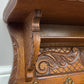 Coat Rack Vintage French Oak Wall Mounted 5 Hooks Carved Rack Hanger LOT 6294