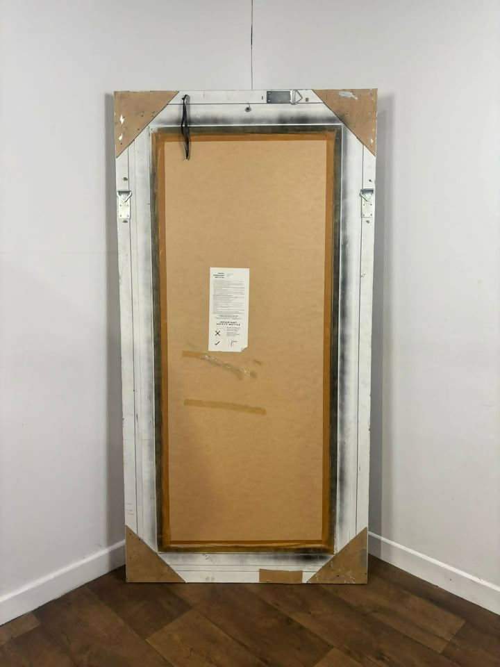 Very Large Gallery Reproduction Rectangular Bevel Edged Lean Mirror / Wall mirror