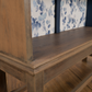 Vintage Open Bookcase | Upcycled Display Cabinet | Blue Botanical Shelving Unit | Hand Painted Furniture