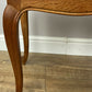 Footstool Vintage French Louis Style Oak Table Rush Seat Carved Stool LOT 6213