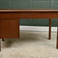 Vintage Home Office Desk with Drawers - Mahogany Finish