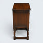 Old Charm Pedestal Cabinet Cupboard Bedside Tudor Brown Finish FREE UK DELIVERY*