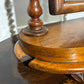 Victorian walnut dressing table mirror, supported on turned carved supports.2