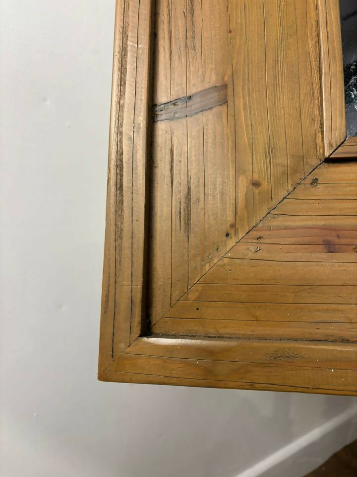 Contemporary Pine Rectangular Mirror