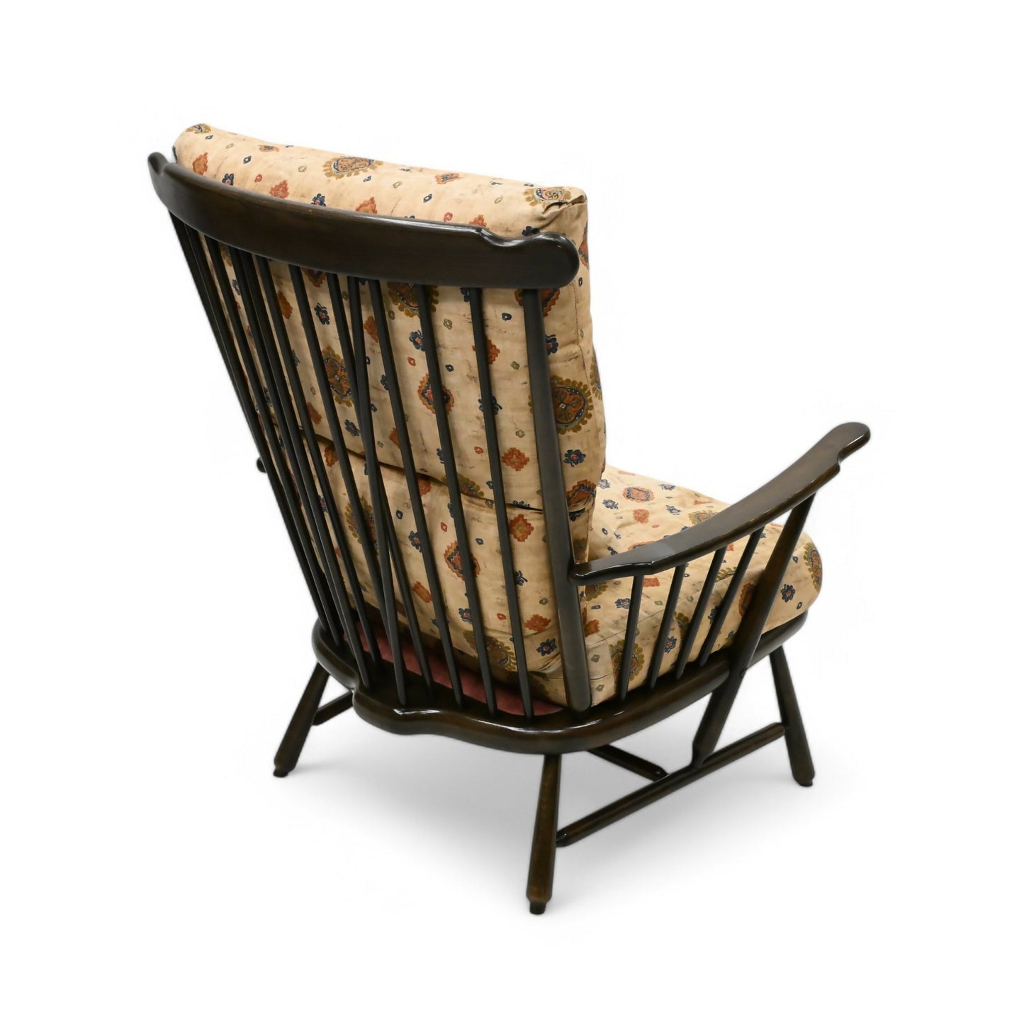 Ercol Easy Chair Armchair Dark Finish Original Upholstery FREE UK Delivery. SBR10113/2102E