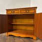 Yew Wood Two Door Two Drawer Cabinet