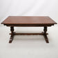 Old Charm Wood Bros Sovereign Dining Table in Tudor Brown Solid FREE UK Delivery. SBR8854/2902D