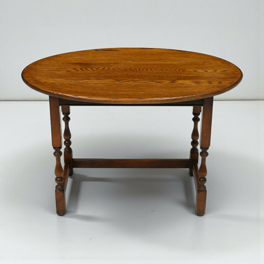Old Charm Oval Coffee Table Tudor Style 54cm x 82cm Oak FREE UK Delivery