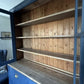Vintage Pine Blue Painted Display China Glazed Dresser Cupboard Cabinet Bookcase