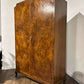 Vintage Burr Walnut Double Wardrobe