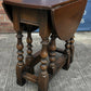 Titchmarsh & Goodwin Vintage Oak Miniature Dropleaf Gateleg Occasional Table
