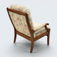 Ercol Style Armchair Easy Chair Very Sturdy Floral Upholstery FREE UK Delivery*