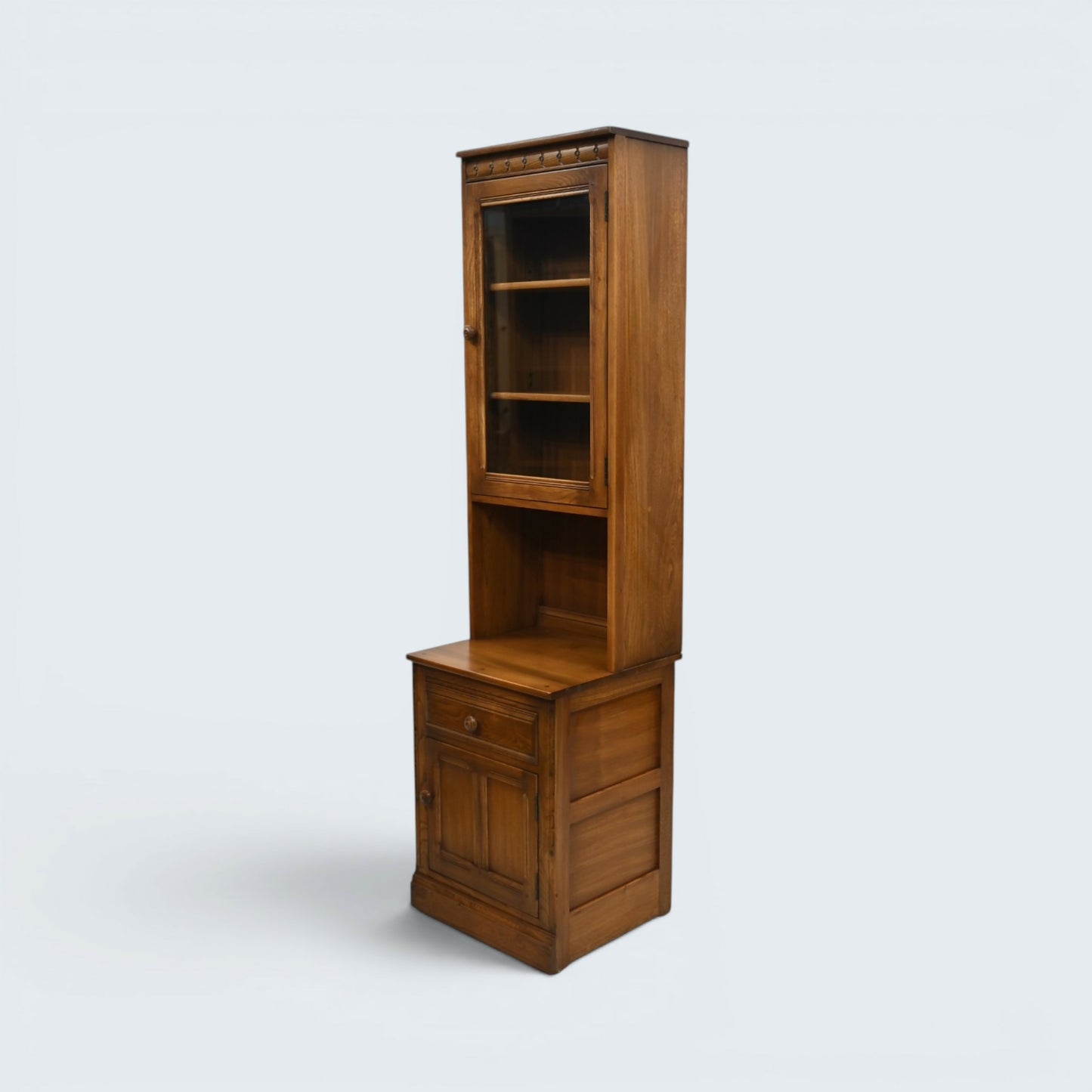 Ercol Narrow Mural Unit Single Width Display Golden Dawn Finish FREE UK Delivery